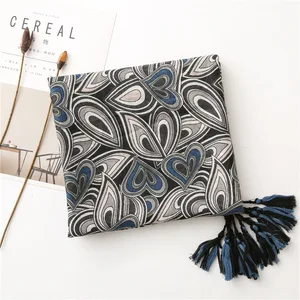 Маска для лица шарфы для женщин Модный дизайн длинный черный геометрический узор головной шарф повязка на голову снуд мусульманский хиджаб снуд