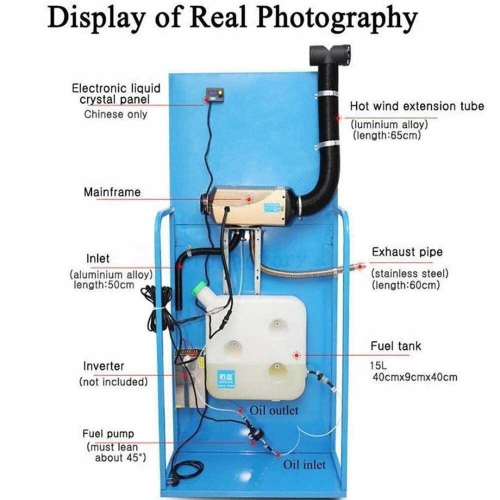 12 В 8 кВт Дизельный подогреватель воздуха 4 туннельный пульт дистанционного