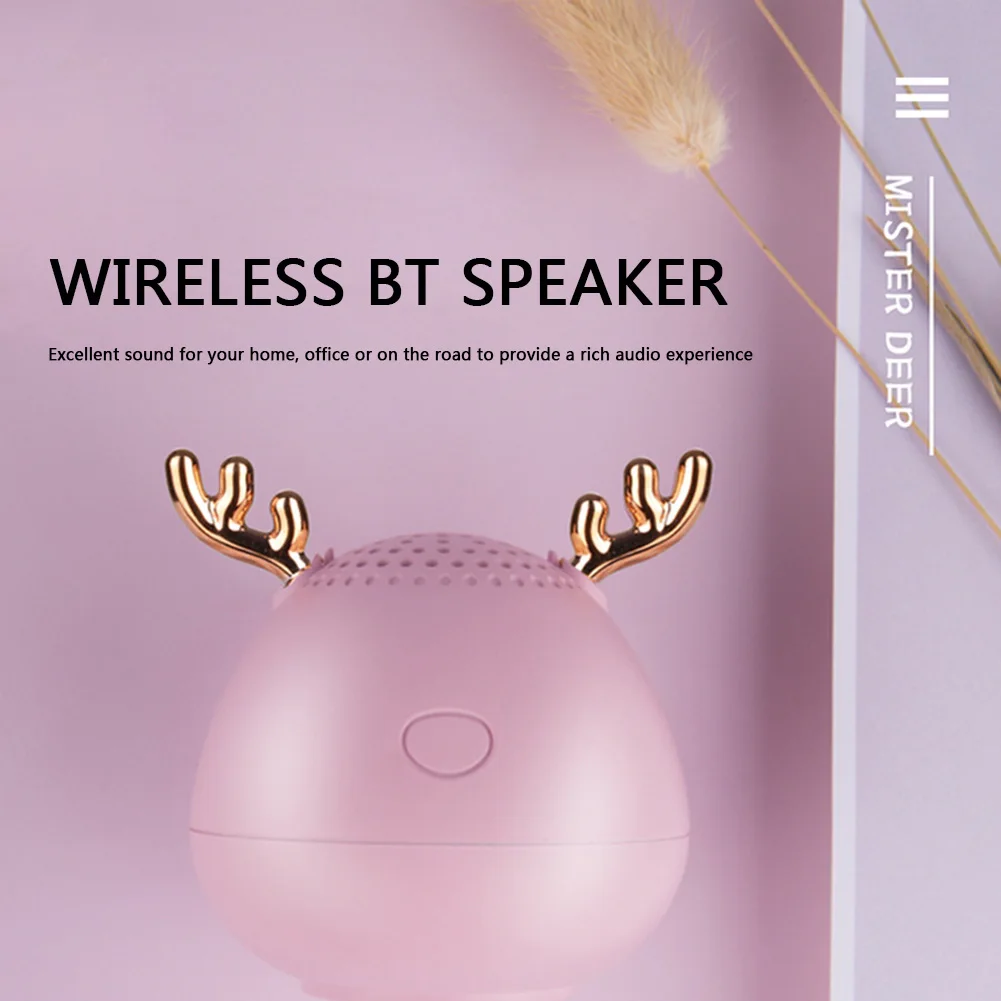 Портативный беспроводной динамик AUX стерео музыкальный аудио Громкоговоритель