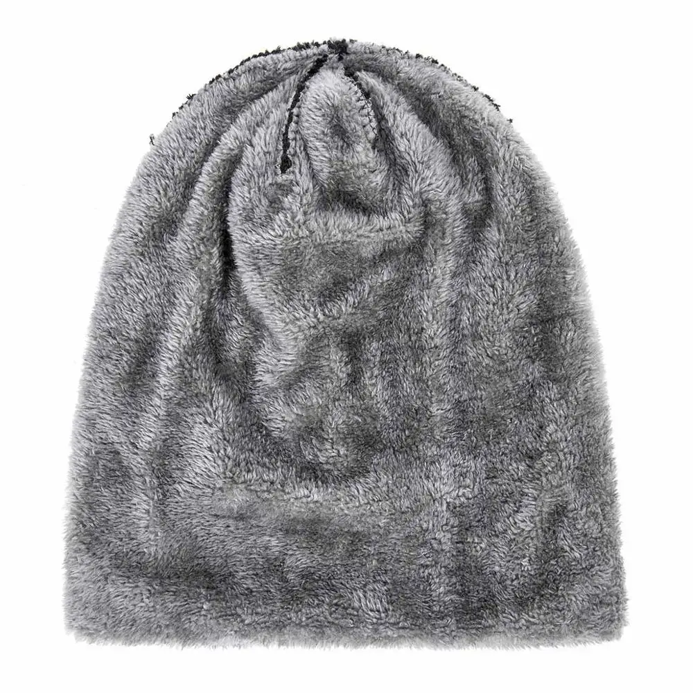 MLTBB Мужская зимняя шапка Толстая теплая вязаная шапки для мужчин Повседневная