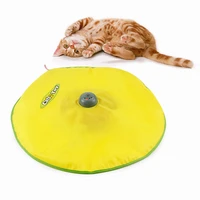 cat toy undercover fabric moving mouse feather mascotas pet crazy toy cat teaser automatic interactive toy