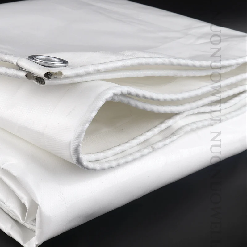 Белый утолщенный ПВХ брезент размером 0 45 мм непромокаемый двухсторонний