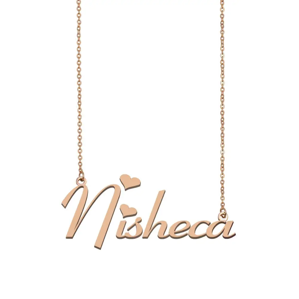 Nisheca имя ожерелье пользовательское для женщин девушек Лучшие Друзья День