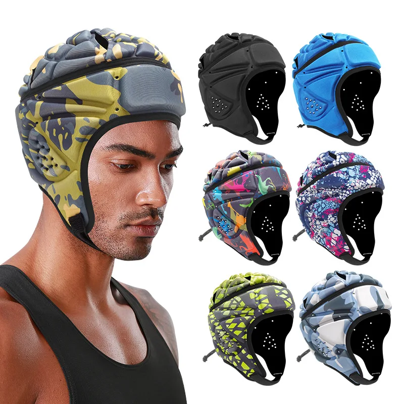 

Adult Protector Helmet Football Helmet Sports Roller Skating Protective Cap Goalkeeper Head Cap Protective Gear