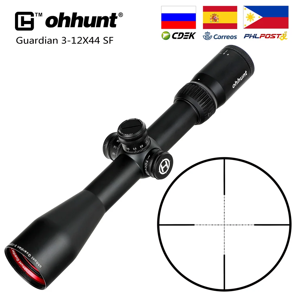 Охотничья винтовка ohhunt Guardian 3 12X44 SF боковой Параллакс 1/2 полумил Дот сетка замок