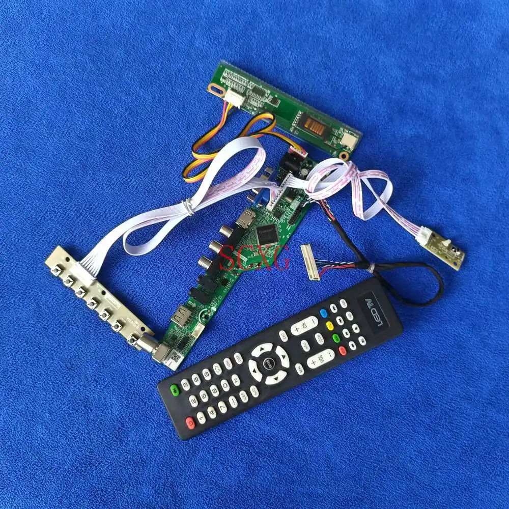 

Fit B154SW01/LTN154MT02 USB VGA AV HDMI-compatible Signal Analog 1680*1050 LCD matrix controller board DIY kit 30-Pin LVDS 1CCFL