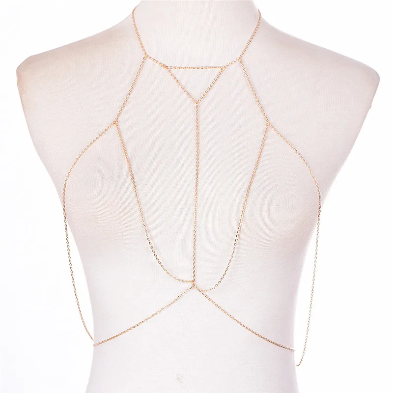 Женское многослойное колье с V-образным вырезом