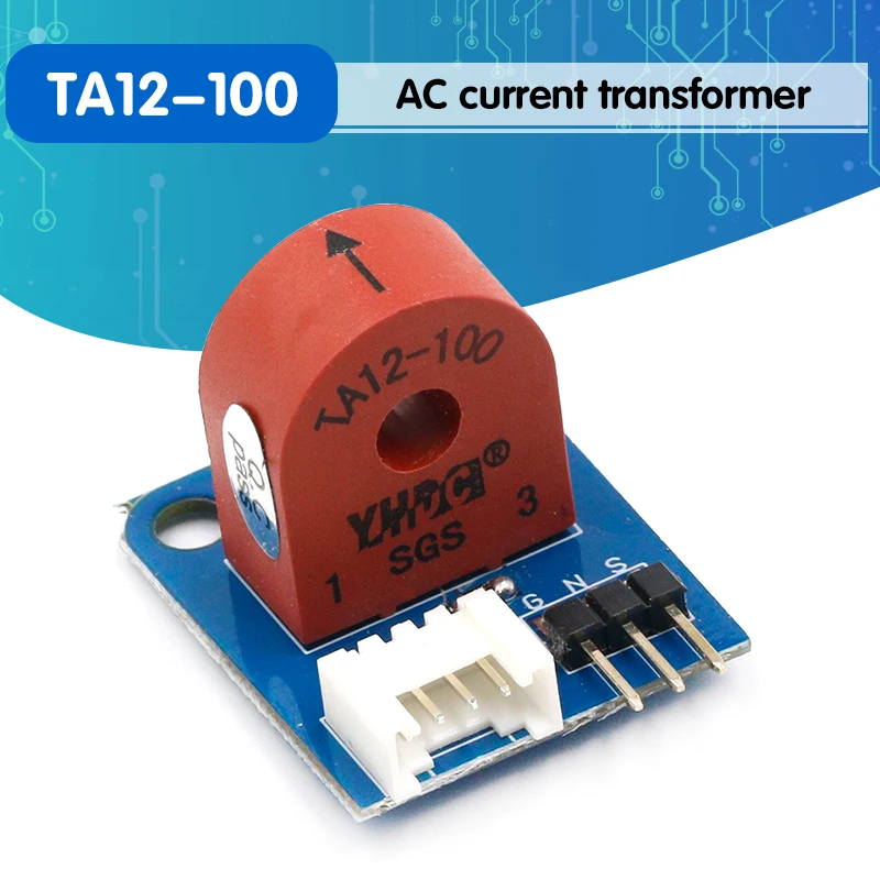 TA12 100 переменного тока трансформатор Текущий Модуль датчика 0 5A 3p/ 4p интерфейс
