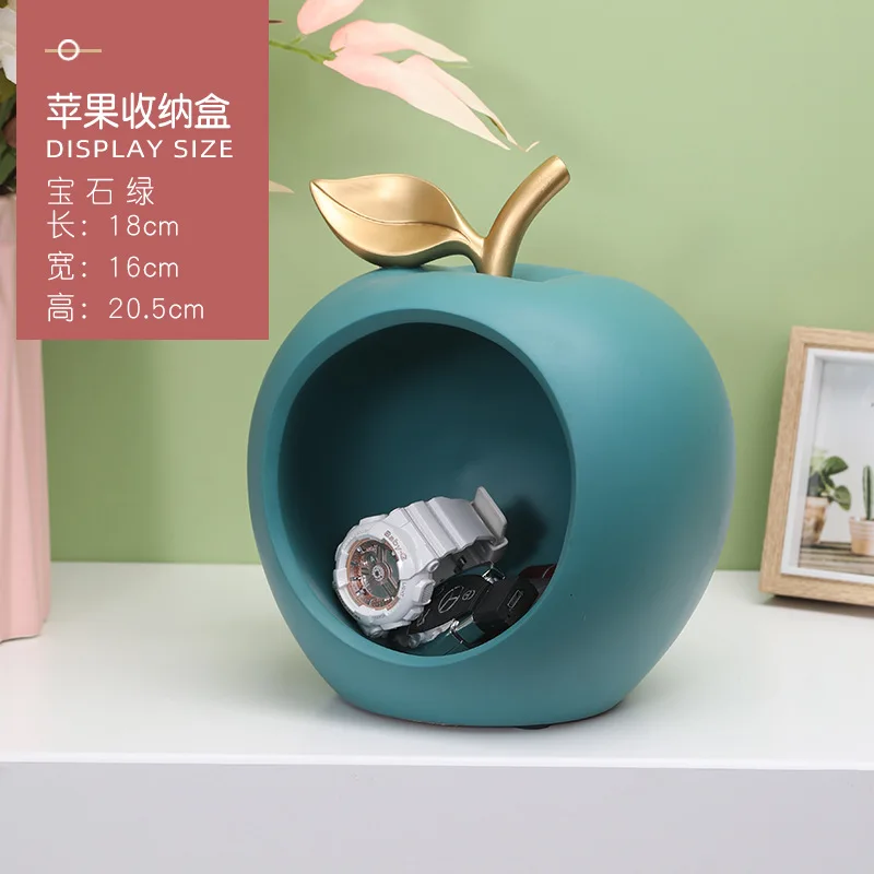 

Simple European style creative home, apple storage box, resin handicraft porch, desktop decoration