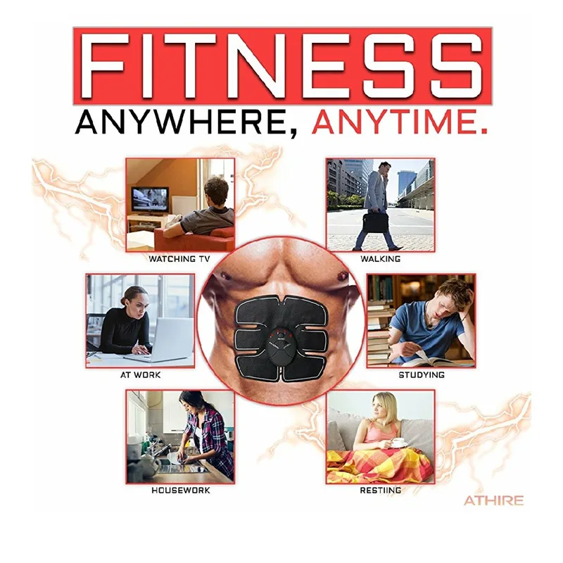 Стимулятор мышц тренажер электро стимулятор живота для мужчин женщин фитнеса