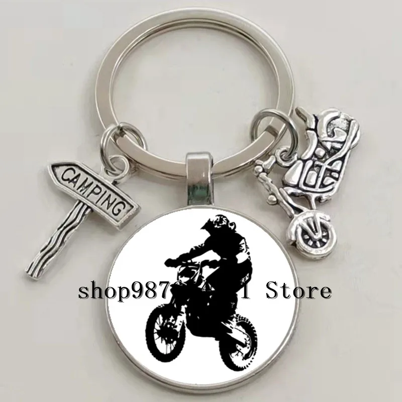 Новый брелок для ключей любителей мотокросса | Украшения и аксессуары