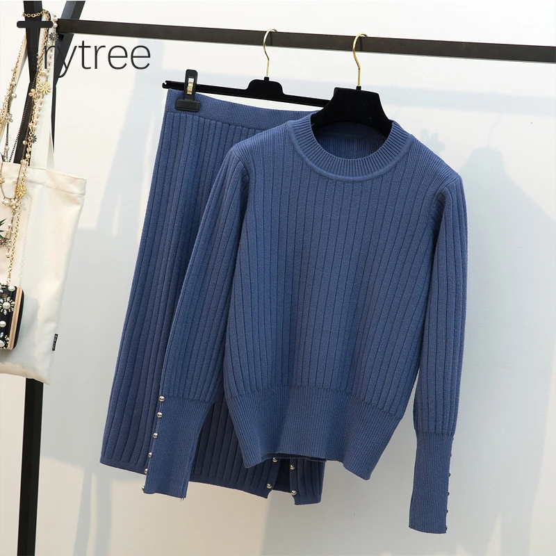 Trytree/осенне зимний комплект из двух предметов вязаный Повседневный пуловер с