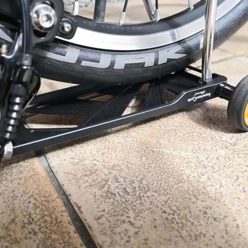 Складная самоходная алюминиевая карго-стойка для велосипеда brompton черный