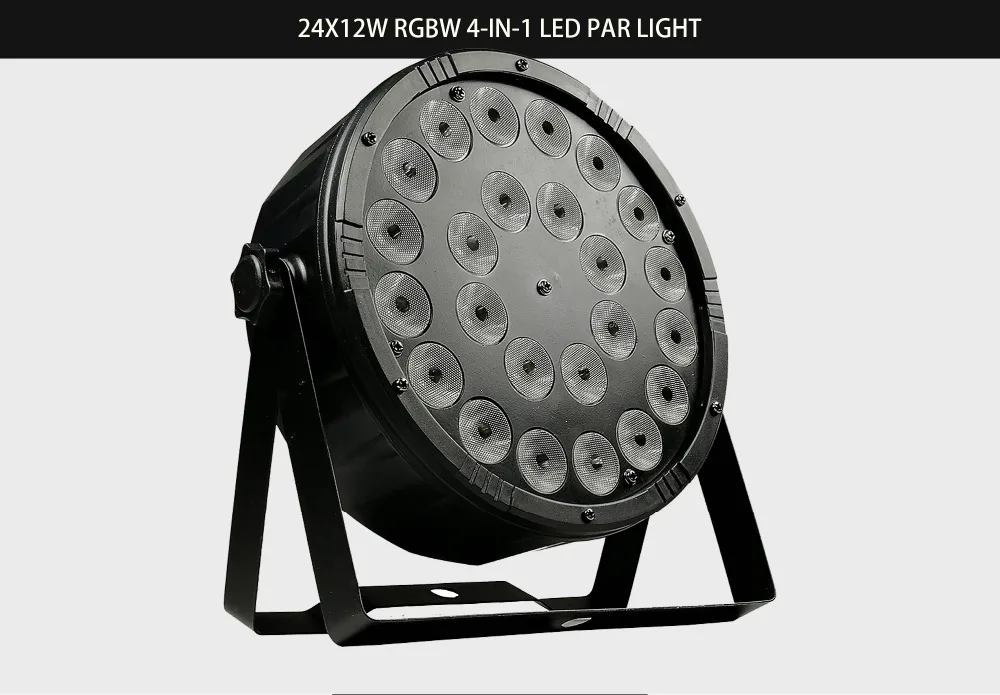 С пультом дистанционного управления 24x12 Вт rgbw 4 в 1 led par светильники dmx512 светодиодные par dj огни крашения огни дискотеки