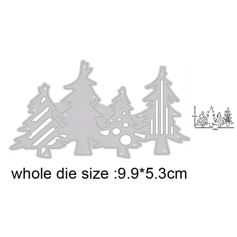 

Christmas Trees Metal Cutting Dies for DIY Scrapbooking dies Album Card Making Decorative Craft Embossing Die Cuts Stencils dies