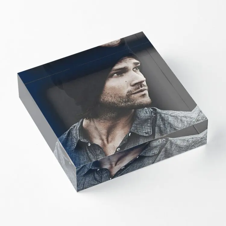 

Sam Winchester акриловые блоки домашние фотографии штамповка Декор для спальни Милая доска искусство прозрачный семейный Забавный