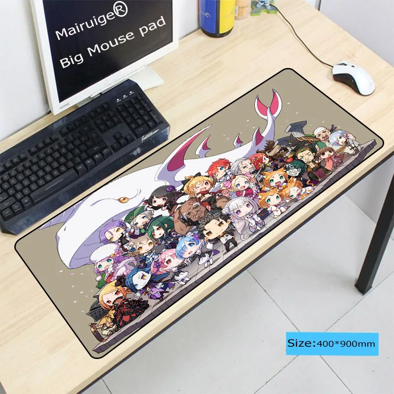 Коврик Mairuige RE ZERO коврик для мышки в стиле аниме версия с большим замком краем