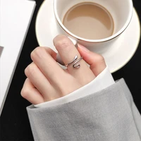 fashionable simple personality smart little snake glossy men and women couple open ring jewelry valentines day gift