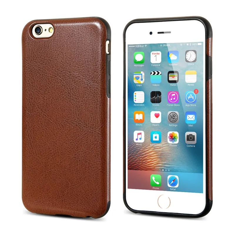 Brown KISSCASE Винтаж кожаный чехол для iPhone X 10 XS Max XR роскошные магнитные мобильный чехол для телефона для iphone 6S 6 7 8 плюс 5S 5 SE крыш - Цвет: Brown
