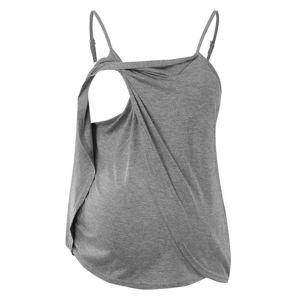 

Maternity Tops Women's Comfy Sleeveless Nursing Tunic Top for Breastfeeding T-Shirt Pregnant Pregnancy Womens Clothing Mom Shirt