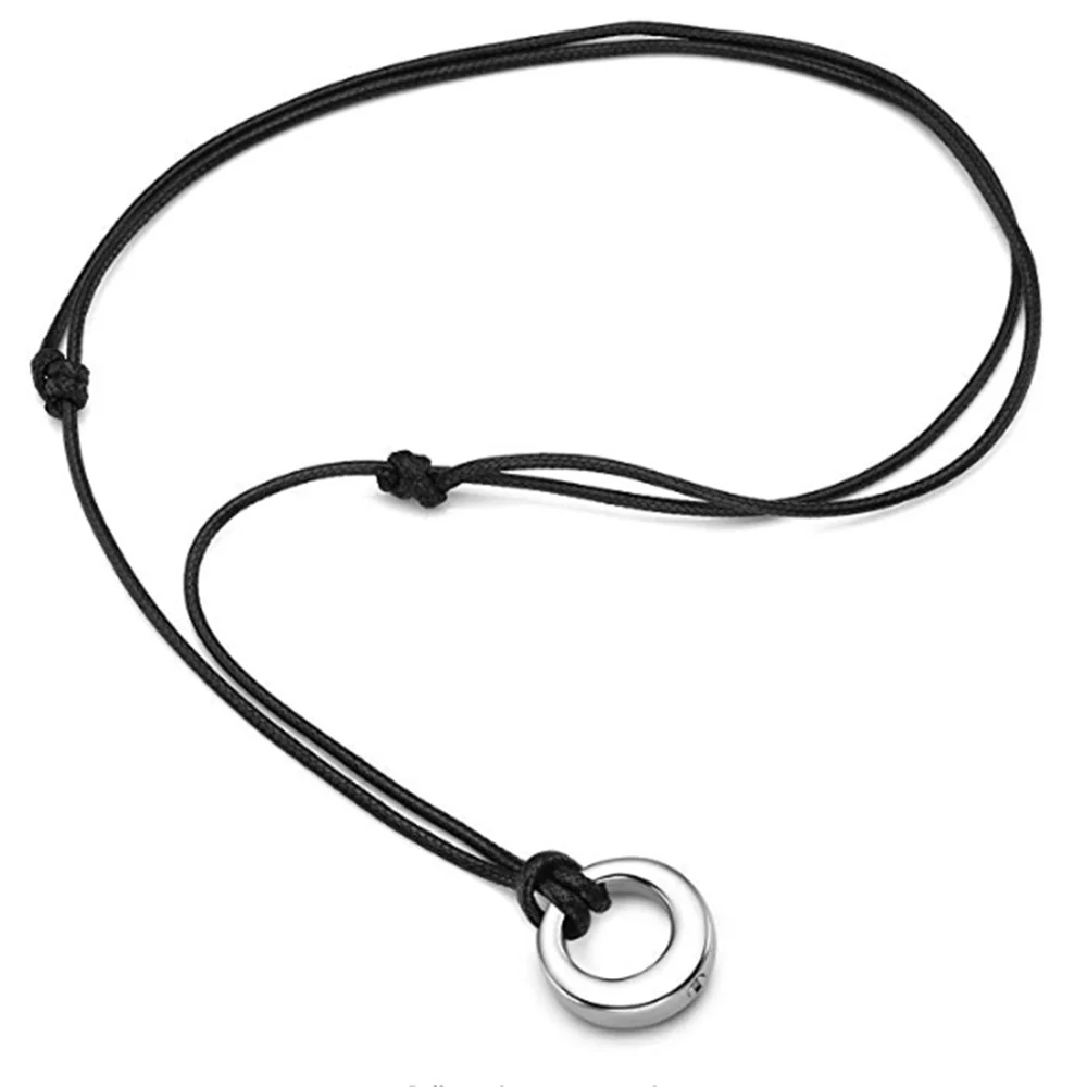 Круг вечности жизни кремационная Ювелирная урна из нержавеющей стали ожерелье