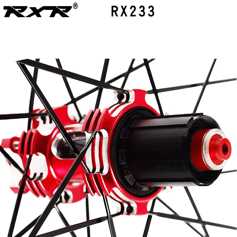RXR mountain bike off road MTB carbon bike wheels 26 27.5 29 inches RX233 Disc Brake 5 Bearings 7-11S Thru Axle/QR Bicycle Wheel