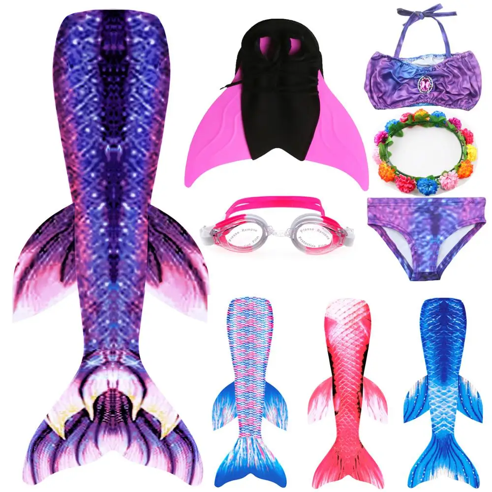 Женский купальник с хвостом русалки 7 цветов|Костюмы для девочек| |
