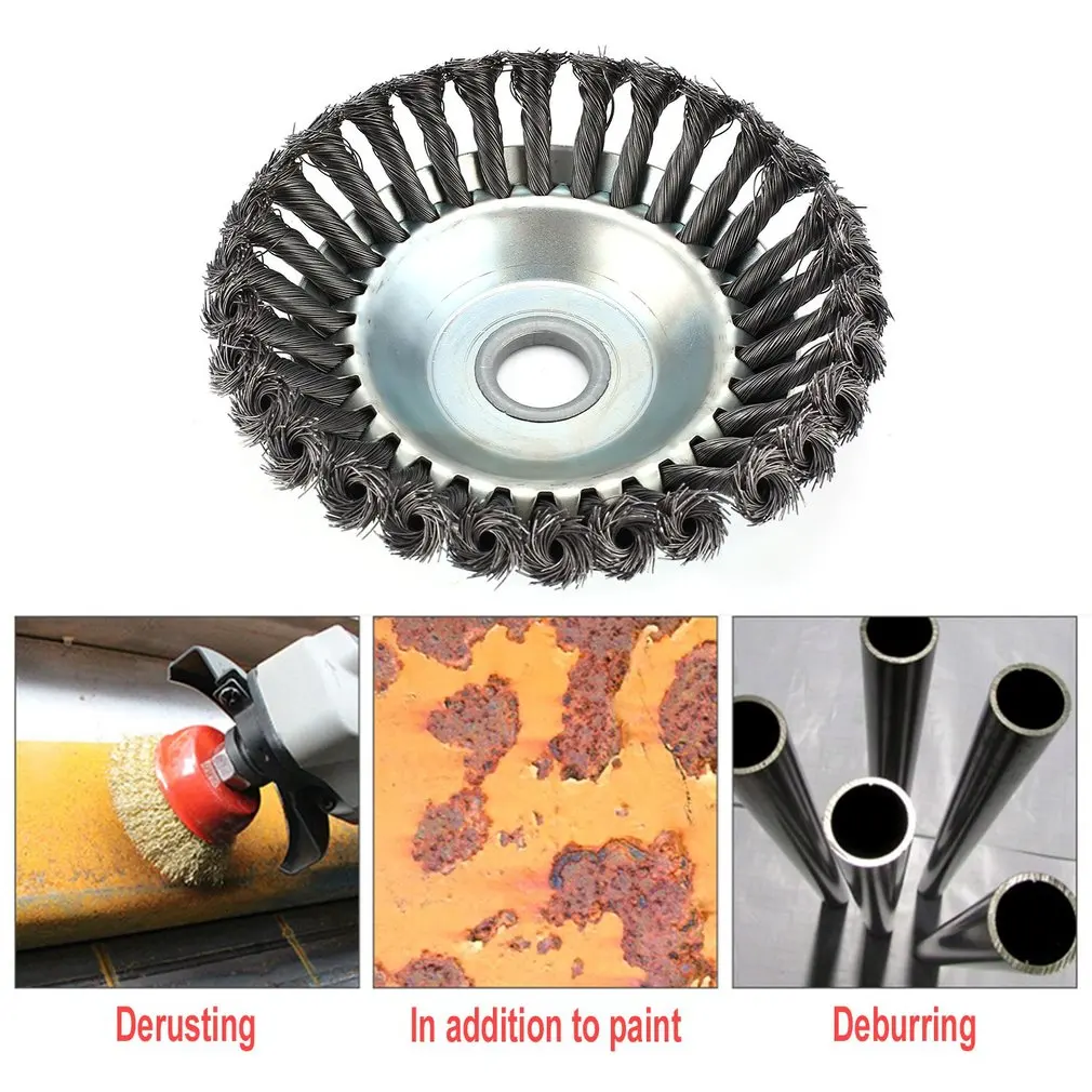 1 шт. 180*25 мм Роторная Щетка для сорняков из высокоуглеродистой стали Плоская