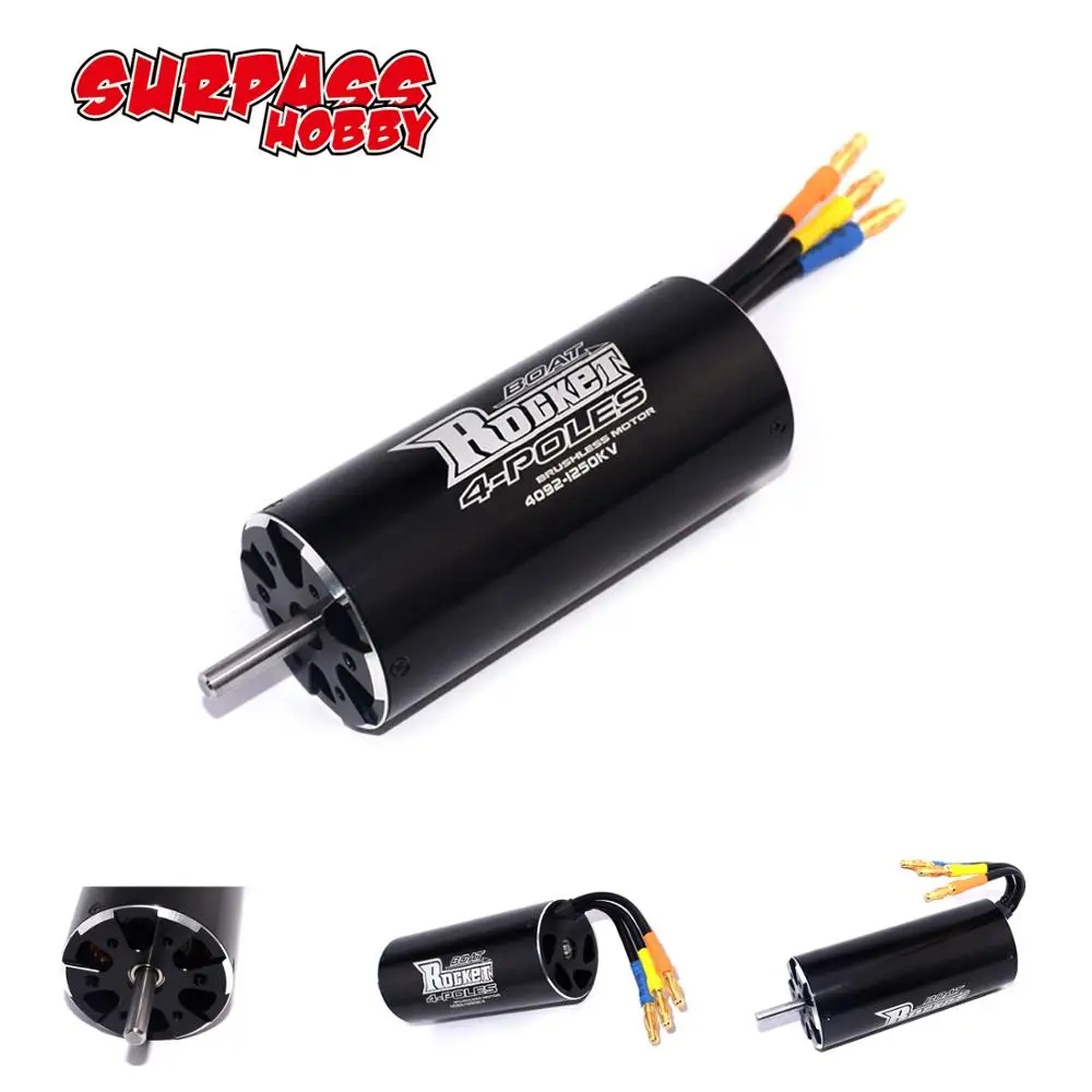 Rocket 4092 1250KV 4 полюса DIY бесщеточный двигатель для 1000 мм (или выше) RC лодка | Игрушки и