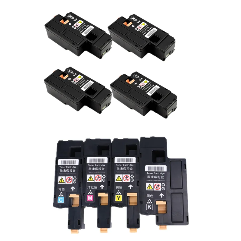 

8Pcs ( 1 set 4 color +4 Black) For Fuji Xerox Phaser 6020 6022 Workcentre 6025 6027 Toner Cartridge with Full Original Powder