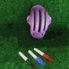 Тройной трафарет для мяча для гольфа, трафарет ERC, хромированный трафарет для игры в гольф, трафарет для тренировок, инструмент для выравнивания и маркировки