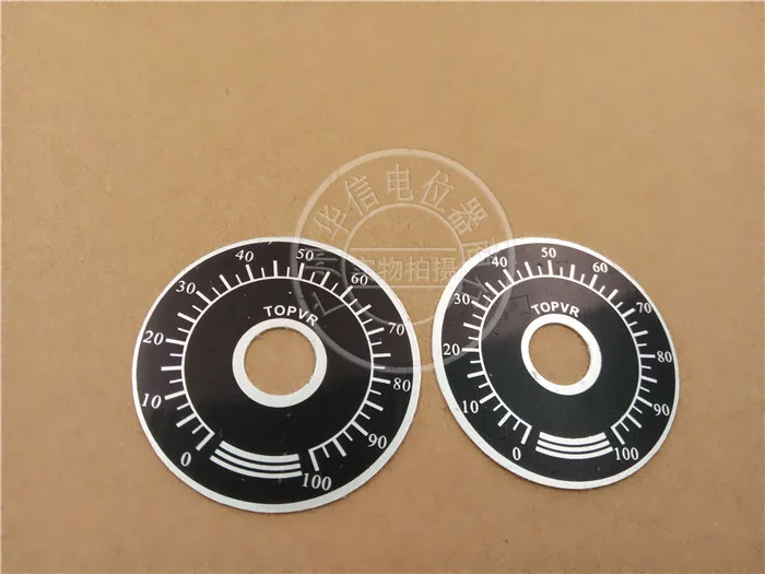 

2pcs For TOPVR potentiometer Digital board 0-100 Dial Inner hole 10MM