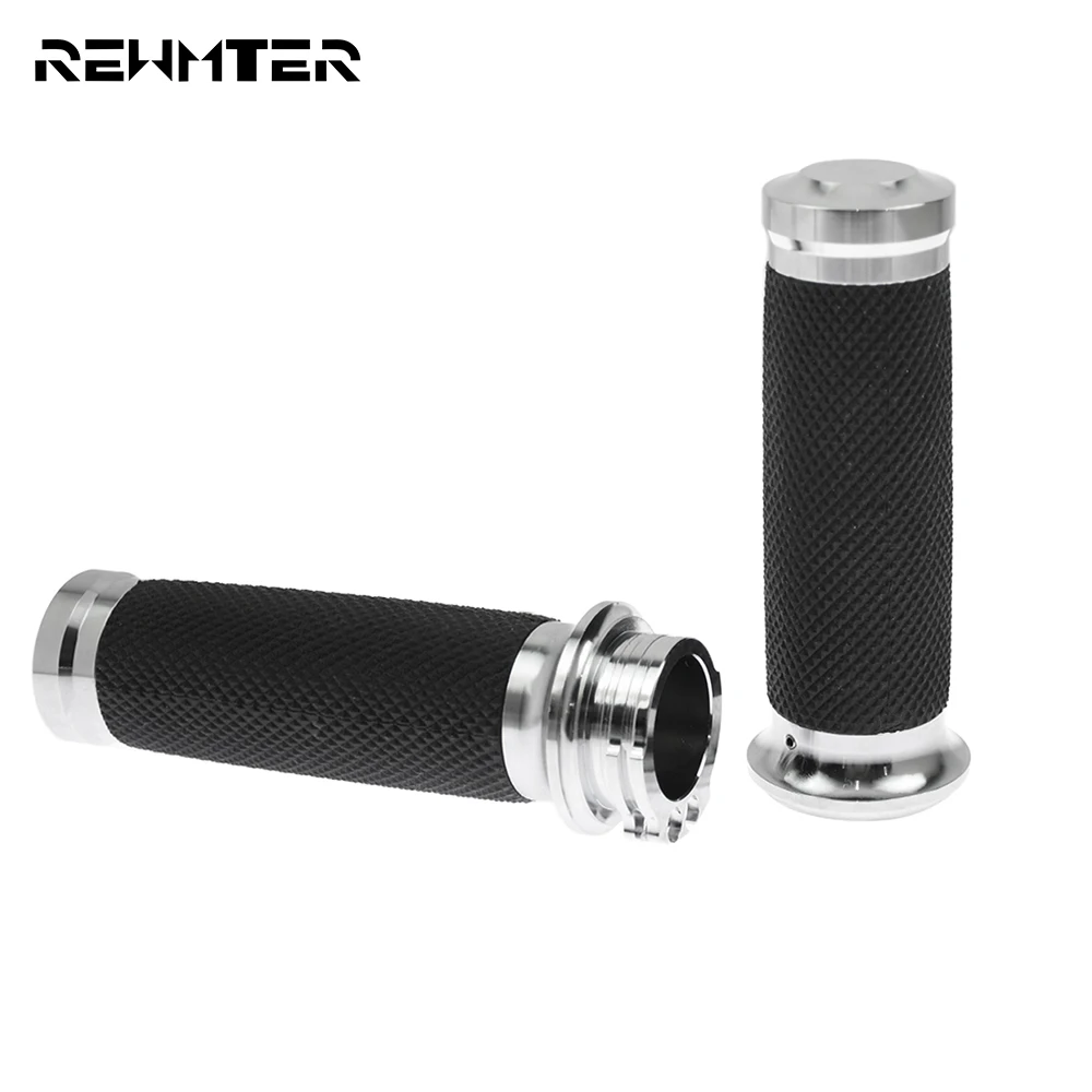 Хромированные 1 &quot25 мм ручки мотоциклетные рукоятки руль для Harley VRSC XL XR Dyna Softail