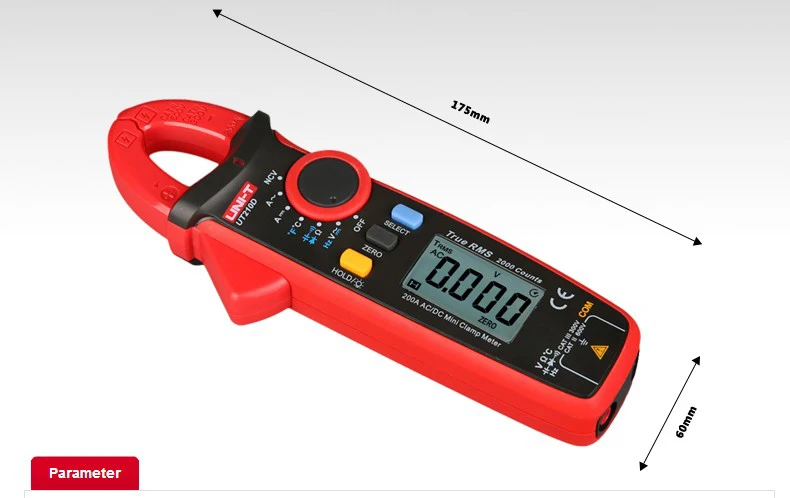UNI-T UT210E UT210D UT210C UT210B UT210A Мини цифровой клещи True RMS Авто Диапазон AC DC Бесконтактный мультиметр тестер