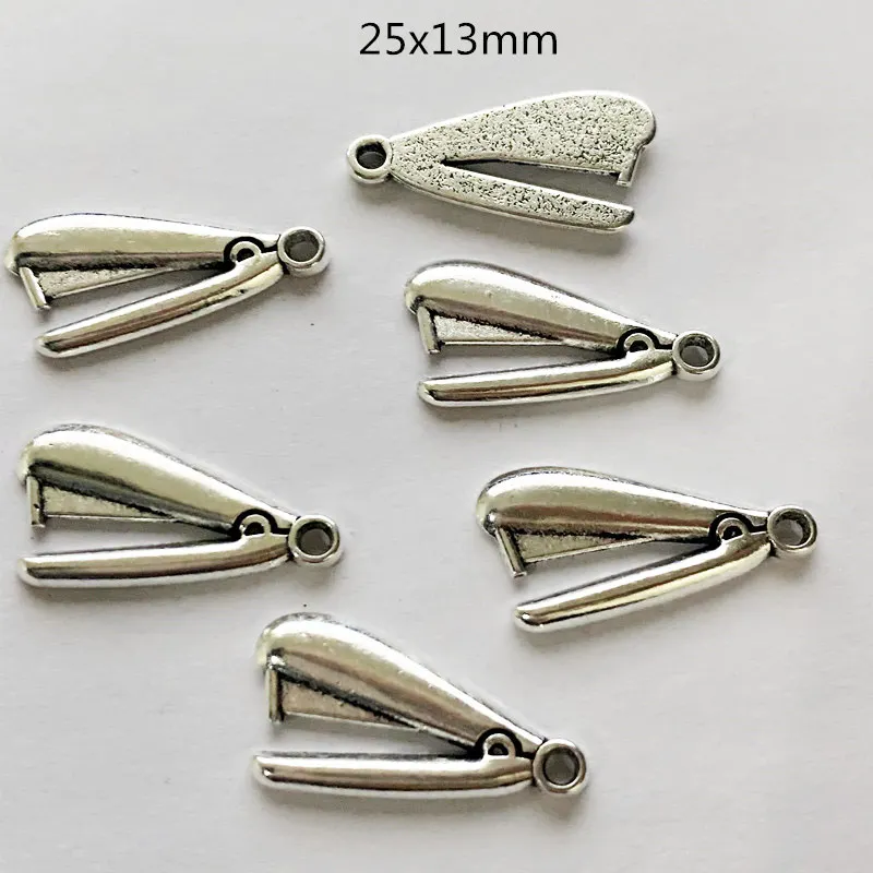 

6pcs 25x13mm Stapler Charms Tibetan Silver Color Pendant Fit For Bracelet Necklace Jewelry Making Accessories Crafts Wholesale