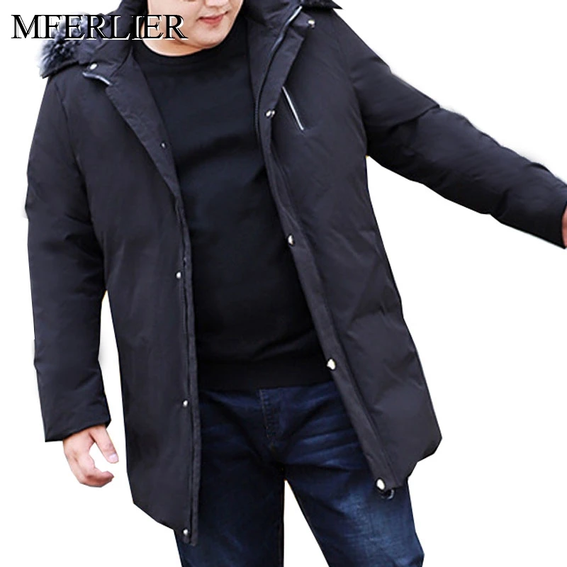 

Зимние пуховики больших размеров 5XL, 6XL, 7XL, 8XL, 9XL, 10XL, обхват груди 154 см, теплое пуховое пальто для холодной погоды