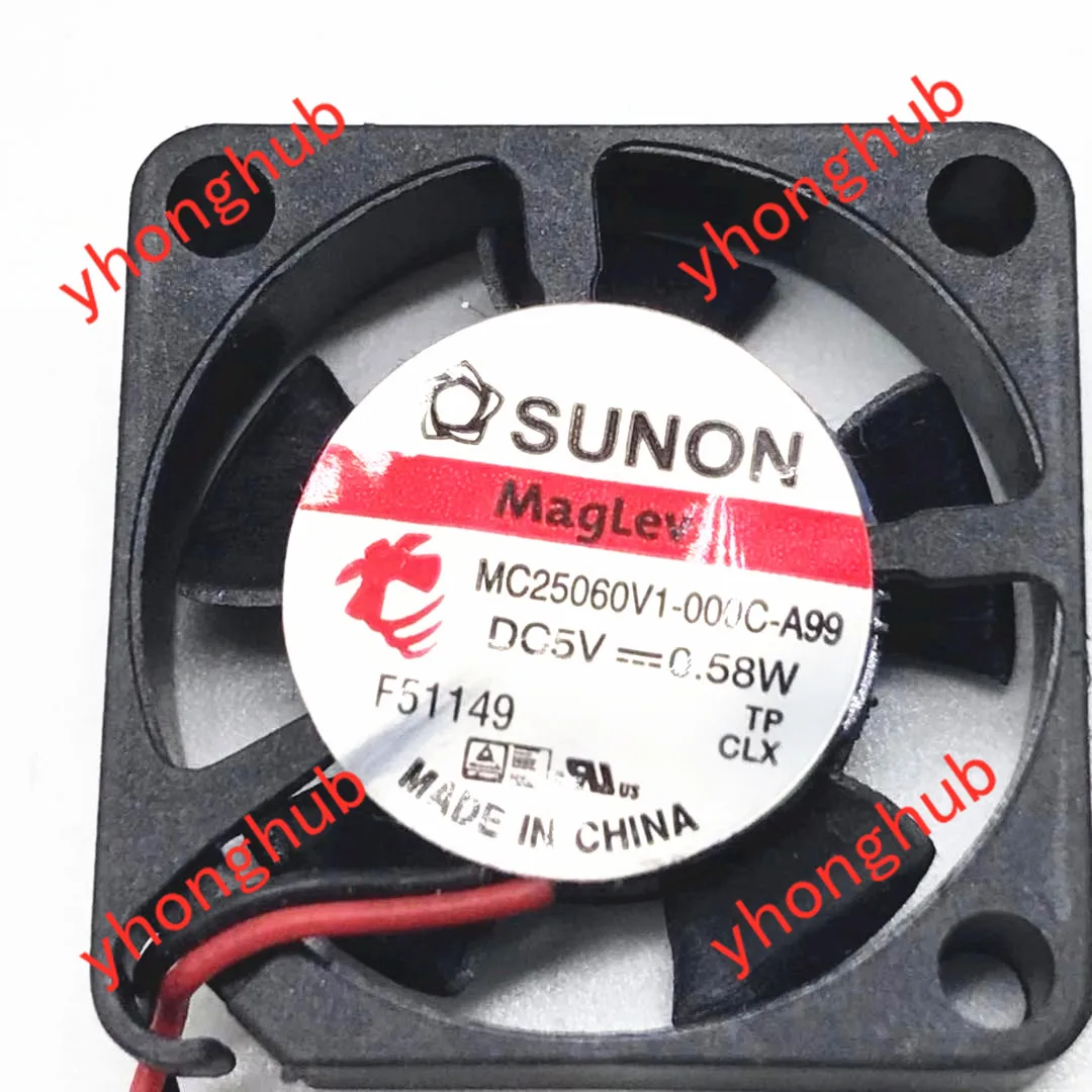 SUNON MC25060V1 000C A99 DC 5V 0 58 W 25x25X6mm Вентилятор охлаждения сервера|square fan|server fandc 5v fan |