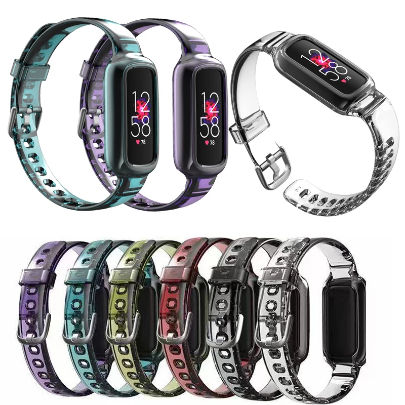 Прозрачный ремешок из ТПУ Для Fitbit Luxe мягкий силиконовый браслет для Special Edition