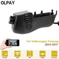 olpay car dvr 24h dash cam video recorder for volkswagen touareg 2014 2017 wifi full hd high quality night vision