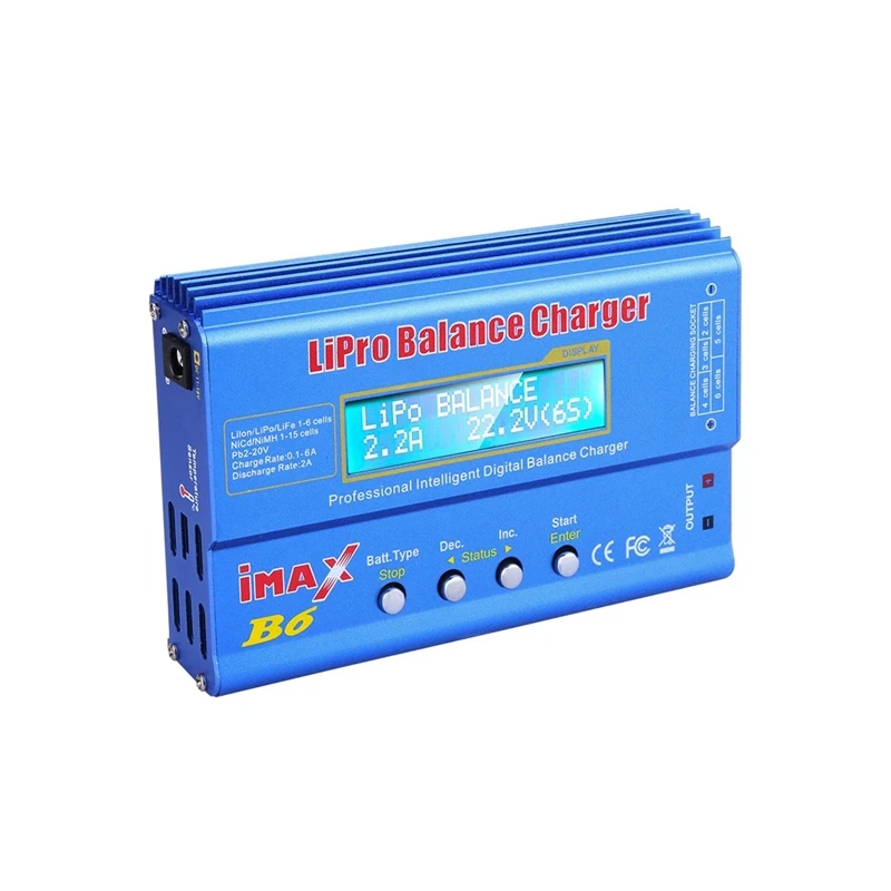 

Зарядное устройство HTRC IMAX B6 80 Вт для аккумуляторов Lipo NiMh Li-Ion Ni-Cd, цифровое балансирующее зарядное устройство для РУ IMAX B6 Lipro, зарядное устройс...