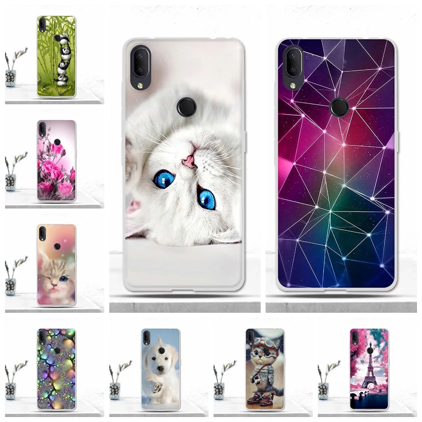 Чехол для Alcatel 3 V 2019 силиконовый мягкий чехол из ТПУ задняя крышка телефона