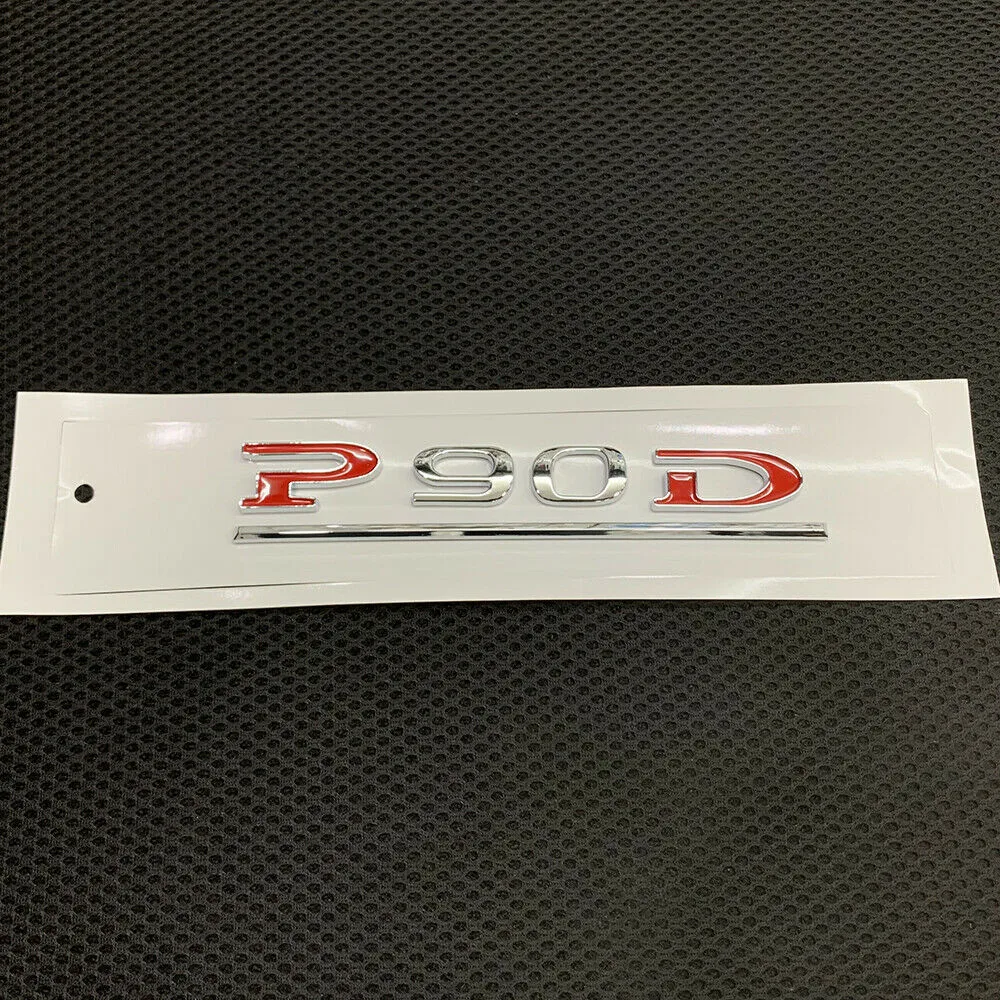 

​1Pcs Car Sticker Letter Logo Decal Emblem P90D Waterproof Weatherproof FOR Tesla Model 3 S Y X