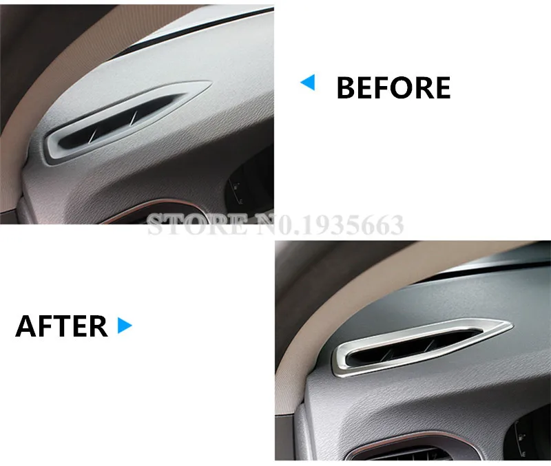 Обшивка для салона приборной панели VOLVO S60 2011 2017 дюйма 2 шт.|dashboard air vents|cover coversdashboard