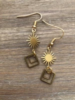 handmade geometric earrings