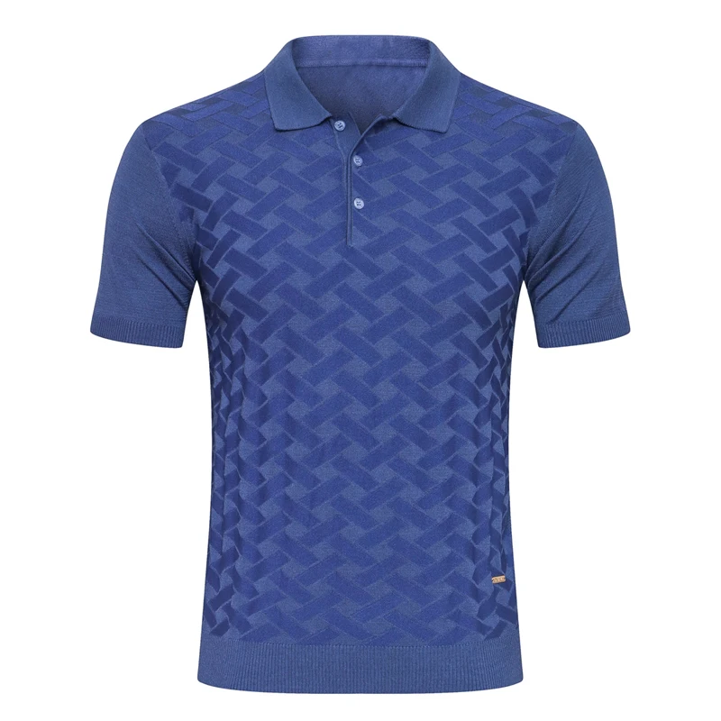 

Billionaire shirt silk men 2022 new style short sleeve fashion bottom collar elasticity material gentleman M-5XL