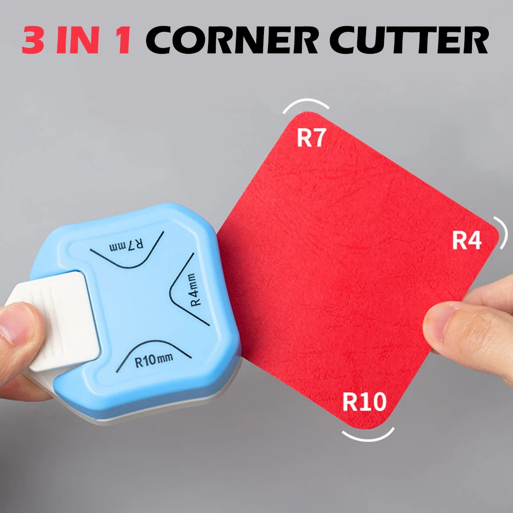 

3 In 1 Corner Rounder Punch 3 Way Corner Cutter For Paper Craft Laminate DIY Small Rounded Cutting Tools Puncher Cards Craft