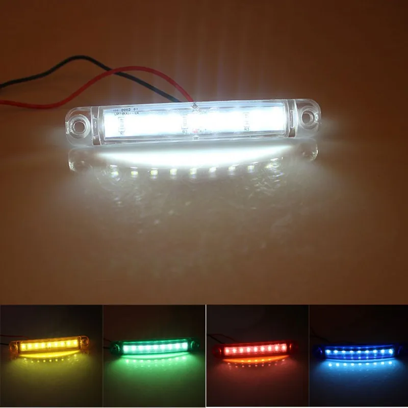 

9 LED Truck Side Warning Light Waterproof Signal Marker Lamp Car Bus Truck Trailer Van Bulb Accessories 12-24V