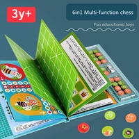 wooden 6 in 1 of book multiplayer play chess game for kids other toys hobbies personally interact childrens educational toys