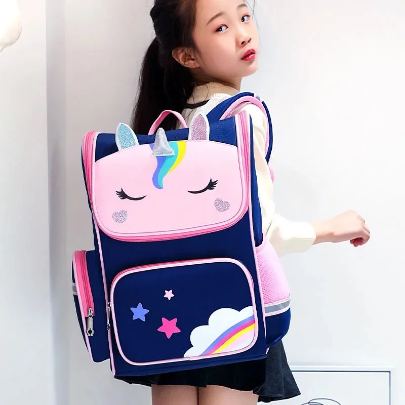 Girls Backpack Cute Cartoon Creative Children School Bags Sweet Kids Lightweight Waterproof Primary BooKbag Orthopedic Rucksack