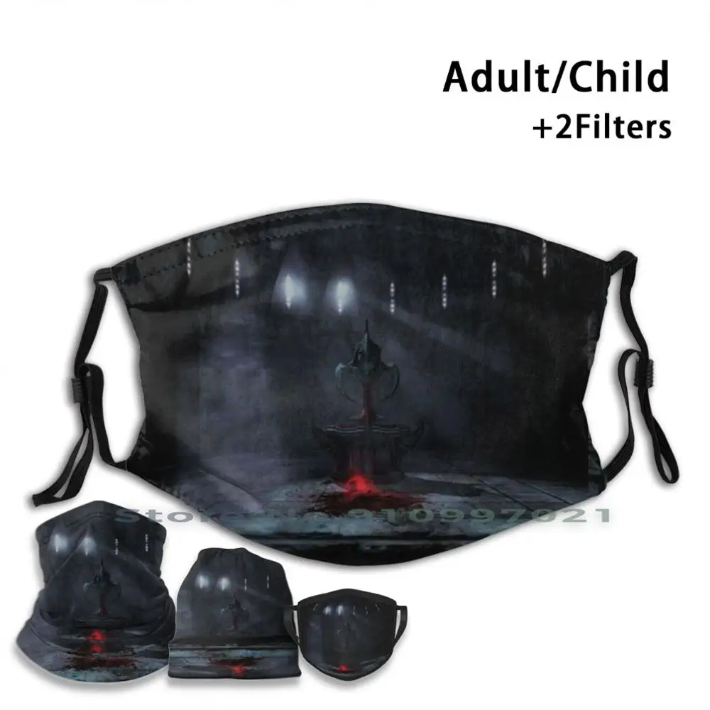 

Shrine Of Molag Bal ( The Elder Scrolls V : Skyrim ) Custom Design For Child Adult Mask Filter Washable Face Mask Elder Scrolls